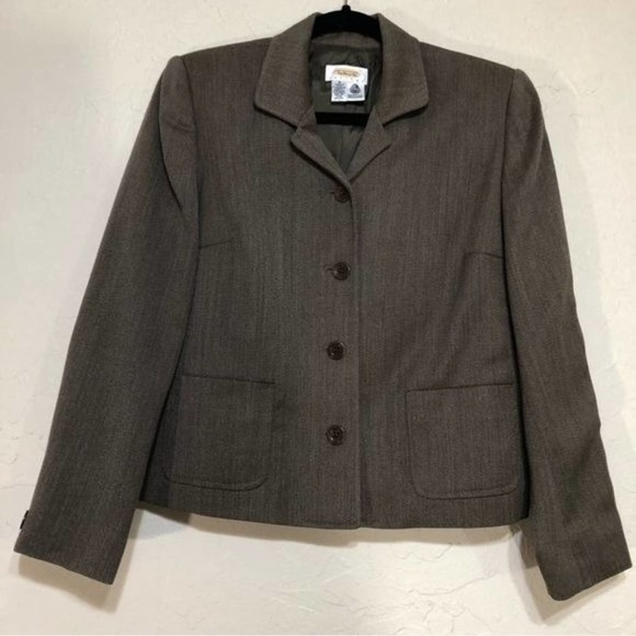 Talbots Jackets & Blazers - Talbots Womens Jacket 8P Wool Blazer Button Pockets Woolmark